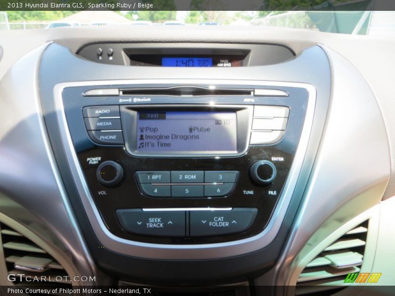 Sparkling Ruby / Beige 2013 Hyundai Elantra GLS