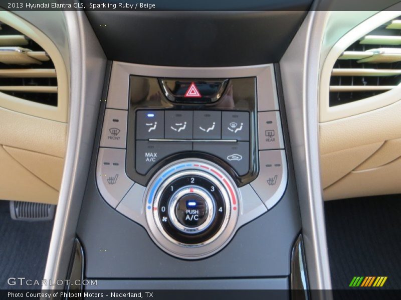 Sparkling Ruby / Beige 2013 Hyundai Elantra GLS