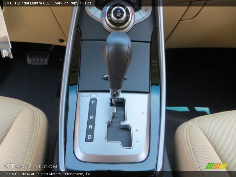 Sparkling Ruby / Beige 2013 Hyundai Elantra GLS