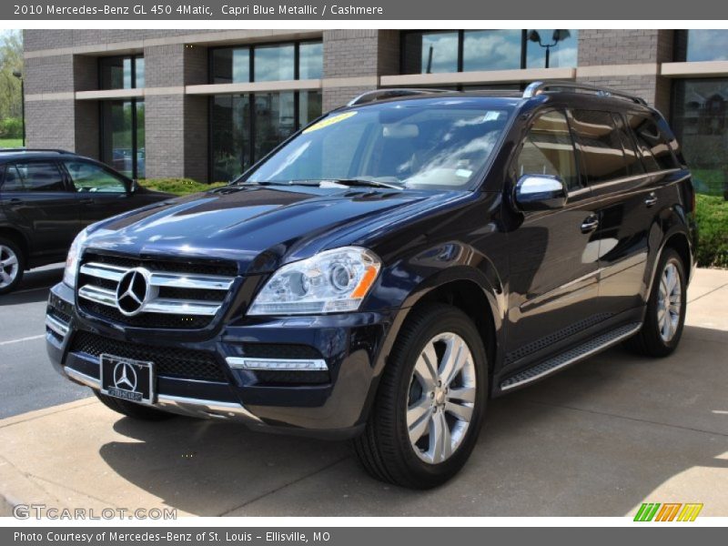 Capri Blue Metallic / Cashmere 2010 Mercedes-Benz GL 450 4Matic