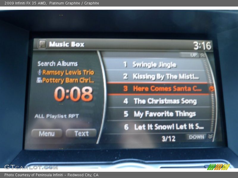 Platinum Graphite / Graphite 2009 Infiniti FX 35 AWD