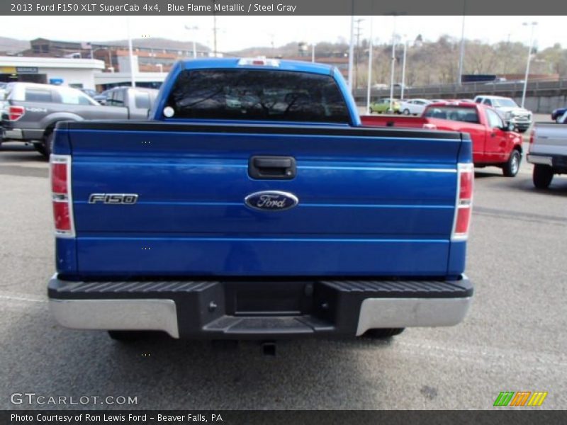 Blue Flame Metallic / Steel Gray 2013 Ford F150 XLT SuperCab 4x4