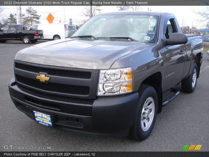 Mocha Steel Metallic / Dark Titanium 2012 Chevrolet Silverado 1500 Work Truck Regular Cab