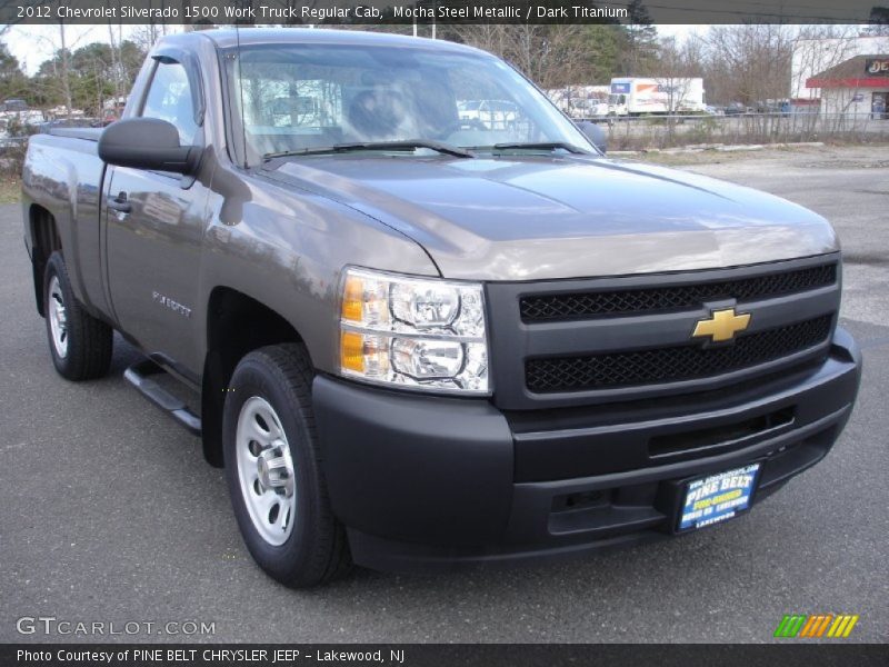 Mocha Steel Metallic / Dark Titanium 2012 Chevrolet Silverado 1500 Work Truck Regular Cab