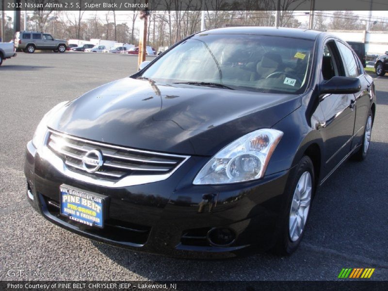 Super Black / Charcoal 2012 Nissan Altima 2.5 S
