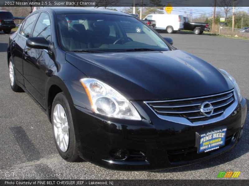 Super Black / Charcoal 2012 Nissan Altima 2.5 S