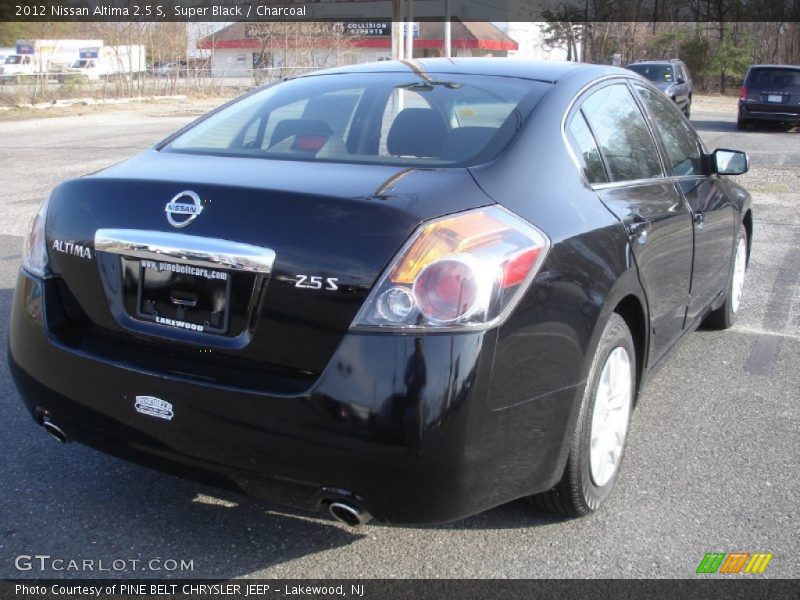 Super Black / Charcoal 2012 Nissan Altima 2.5 S