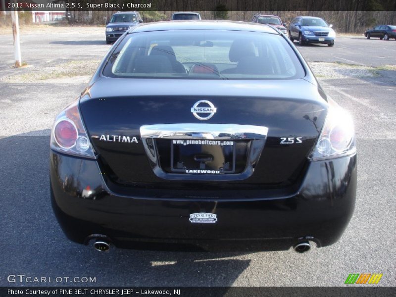 Super Black / Charcoal 2012 Nissan Altima 2.5 S