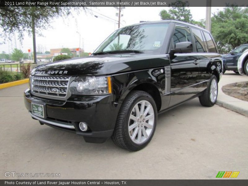 Santorini Black Metallic / Jet Black/Jet Black 2011 Land Rover Range Rover Supercharged