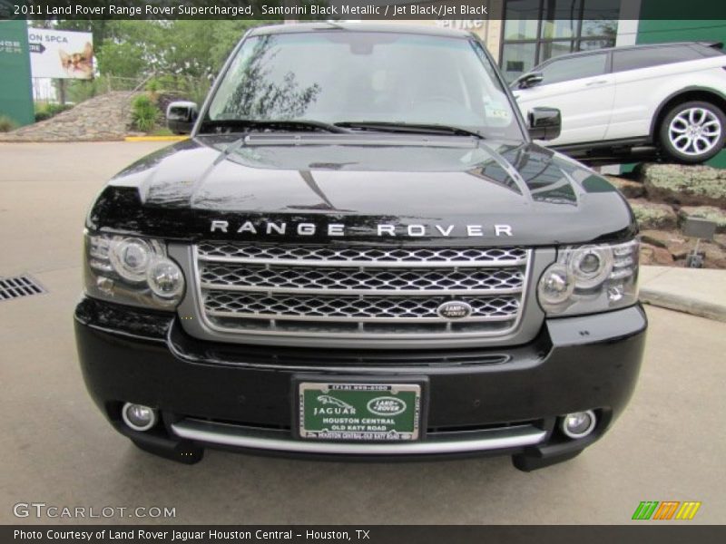 Santorini Black Metallic / Jet Black/Jet Black 2011 Land Rover Range Rover Supercharged