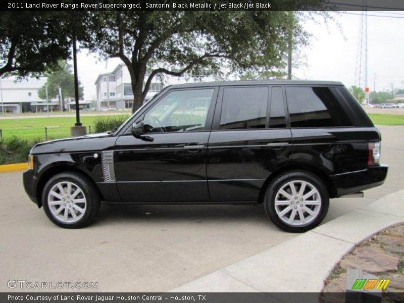 Santorini Black Metallic / Jet Black/Jet Black 2011 Land Rover Range Rover Supercharged