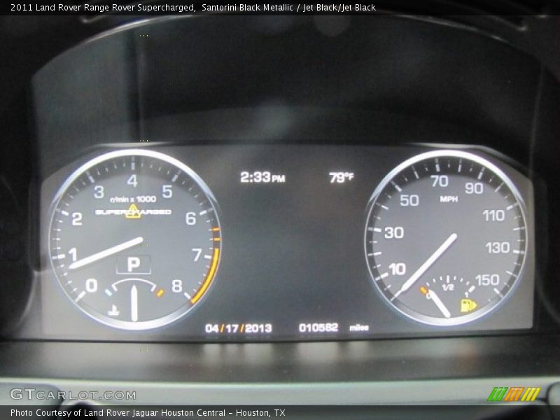 Santorini Black Metallic / Jet Black/Jet Black 2011 Land Rover Range Rover Supercharged