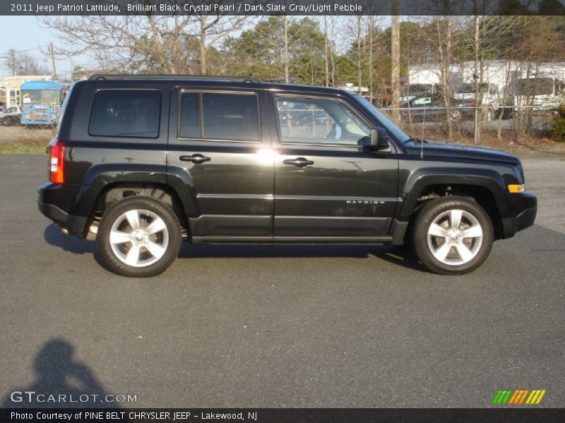 Brilliant Black Crystal Pearl / Dark Slate Gray/Light Pebble 2011 Jeep Patriot Latitude