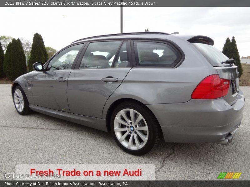 Space Grey Metallic / Saddle Brown 2012 BMW 3 Series 328i xDrive Sports Wagon