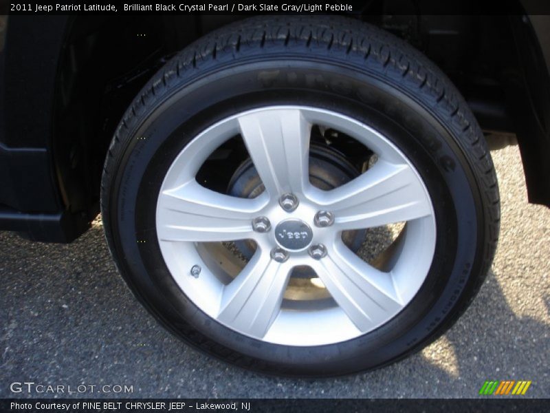 Brilliant Black Crystal Pearl / Dark Slate Gray/Light Pebble 2011 Jeep Patriot Latitude