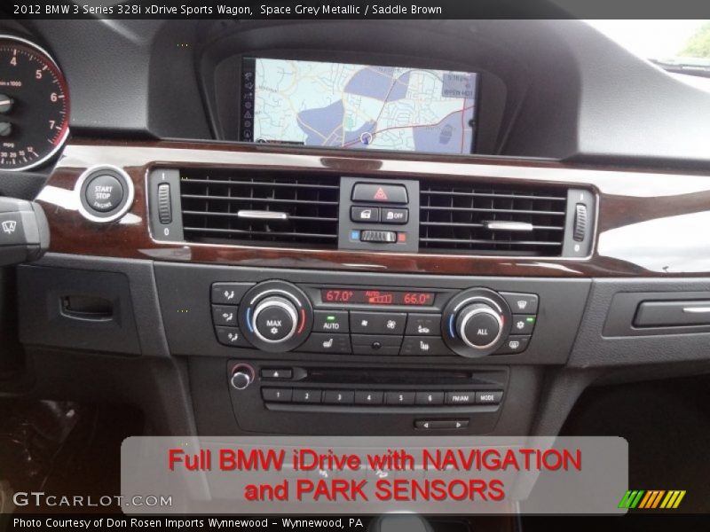 Space Grey Metallic / Saddle Brown 2012 BMW 3 Series 328i xDrive Sports Wagon