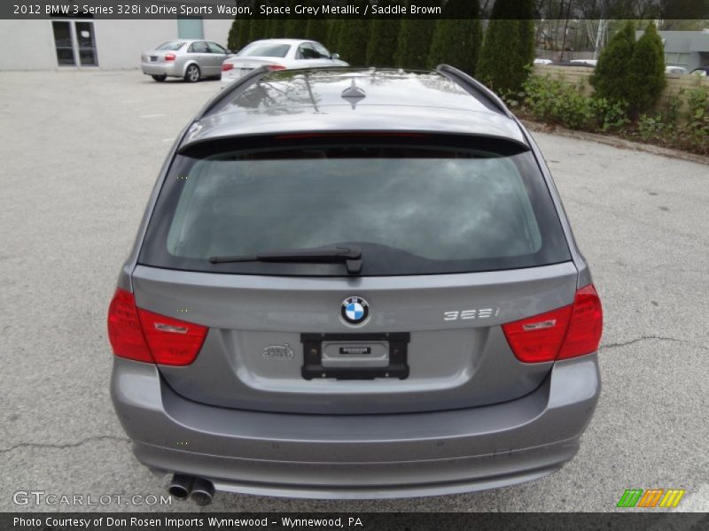 Space Grey Metallic / Saddle Brown 2012 BMW 3 Series 328i xDrive Sports Wagon