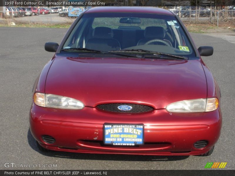 Toreador Red Metallic / Opal Grey 1997 Ford Contour GL