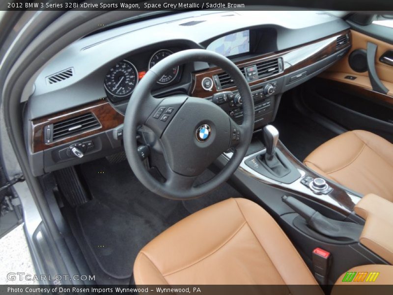 Saddle Brown Interior - 2012 3 Series 328i xDrive Sports Wagon 