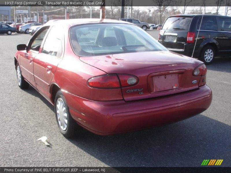 Toreador Red Metallic / Opal Grey 1997 Ford Contour GL