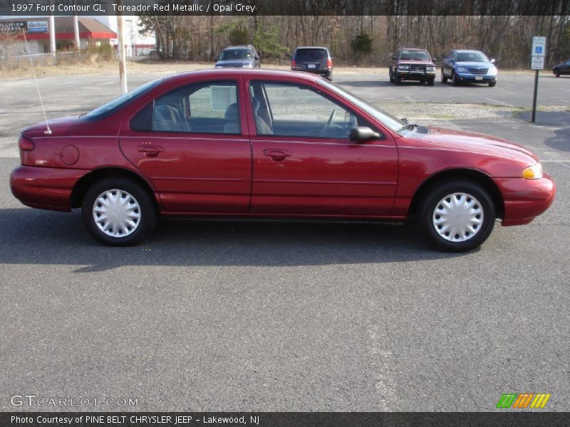 Toreador Red Metallic / Opal Grey 1997 Ford Contour GL