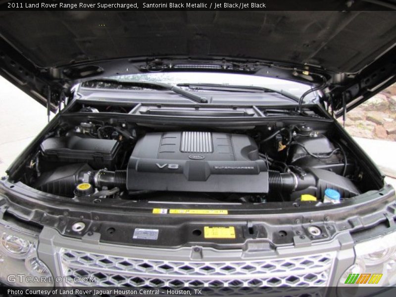 Santorini Black Metallic / Jet Black/Jet Black 2011 Land Rover Range Rover Supercharged