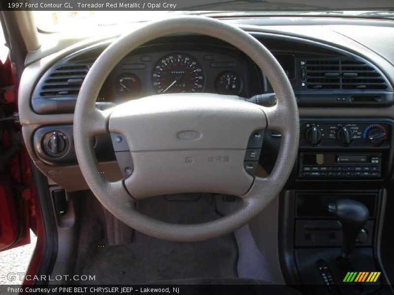 Toreador Red Metallic / Opal Grey 1997 Ford Contour GL