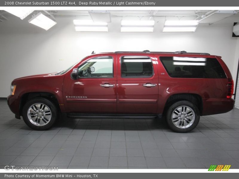 Deep Ruby Metallic / Light Cashmere/Ebony 2008 Chevrolet Suburban 1500 LTZ 4x4