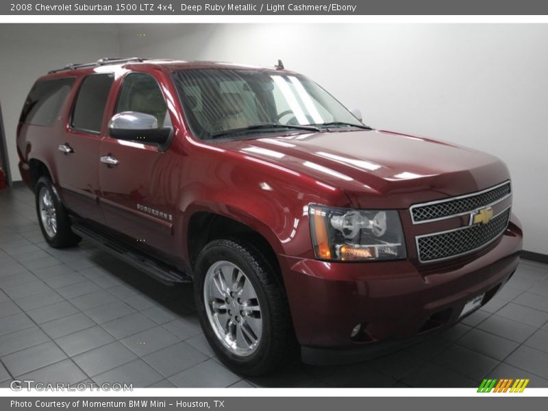 Deep Ruby Metallic / Light Cashmere/Ebony 2008 Chevrolet Suburban 1500 LTZ 4x4