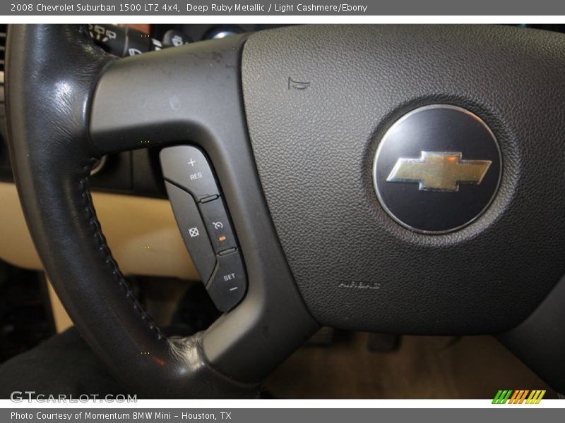 Deep Ruby Metallic / Light Cashmere/Ebony 2008 Chevrolet Suburban 1500 LTZ 4x4