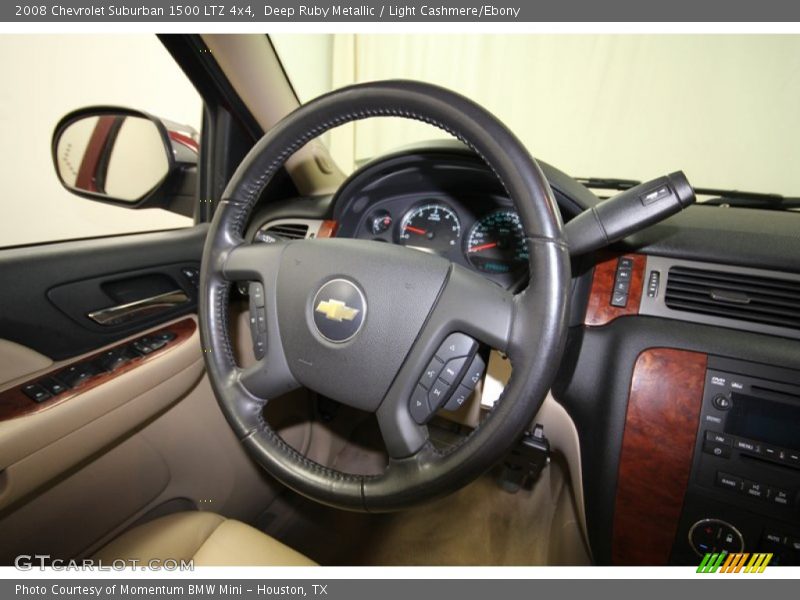 Deep Ruby Metallic / Light Cashmere/Ebony 2008 Chevrolet Suburban 1500 LTZ 4x4