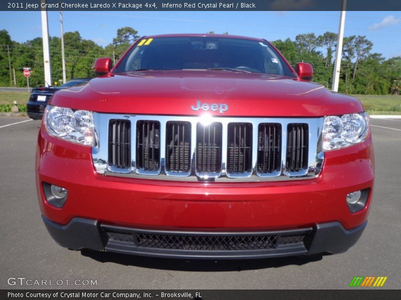 Inferno Red Crystal Pearl / Black 2011 Jeep Grand Cherokee Laredo X Package 4x4