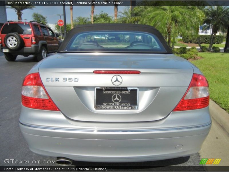 Iridium Silver Metallic / Black 2009 Mercedes-Benz CLK 350 Cabriolet