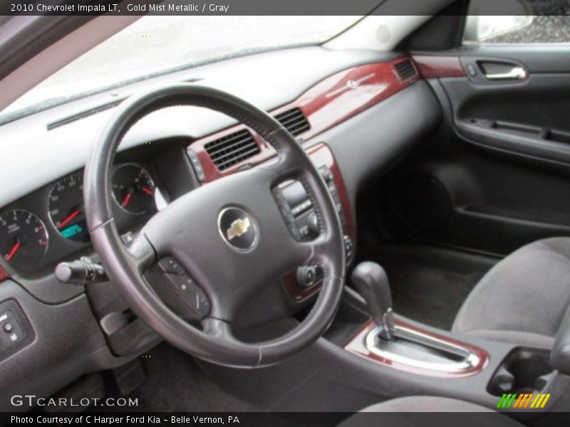 Gold Mist Metallic / Gray 2010 Chevrolet Impala LT