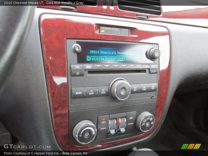 Gold Mist Metallic / Gray 2010 Chevrolet Impala LT