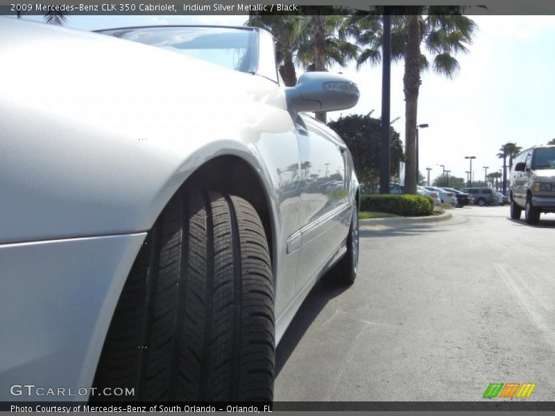 Iridium Silver Metallic / Black 2009 Mercedes-Benz CLK 350 Cabriolet