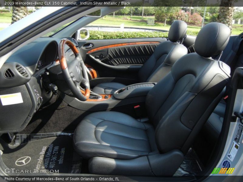  2009 CLK 350 Cabriolet Black Interior