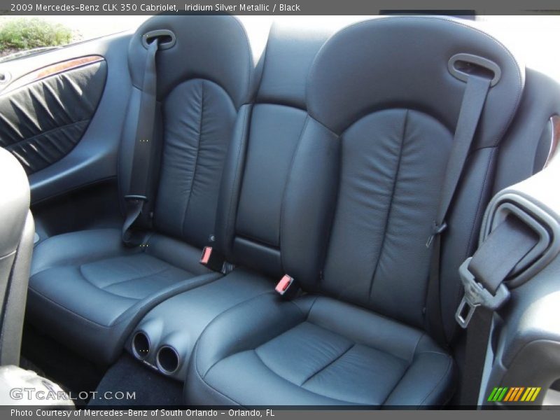 Rear Seat of 2009 CLK 350 Cabriolet