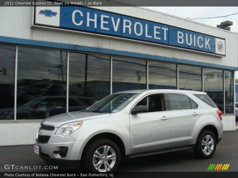 Silver Ice Metallic / Jet Black 2012 Chevrolet Equinox LS