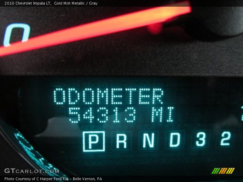 Gold Mist Metallic / Gray 2010 Chevrolet Impala LT