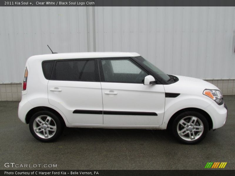 Clear White / Black Soul Logo Cloth 2011 Kia Soul +