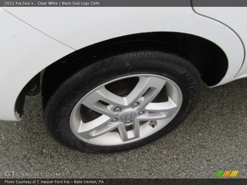 Clear White / Black Soul Logo Cloth 2011 Kia Soul +
