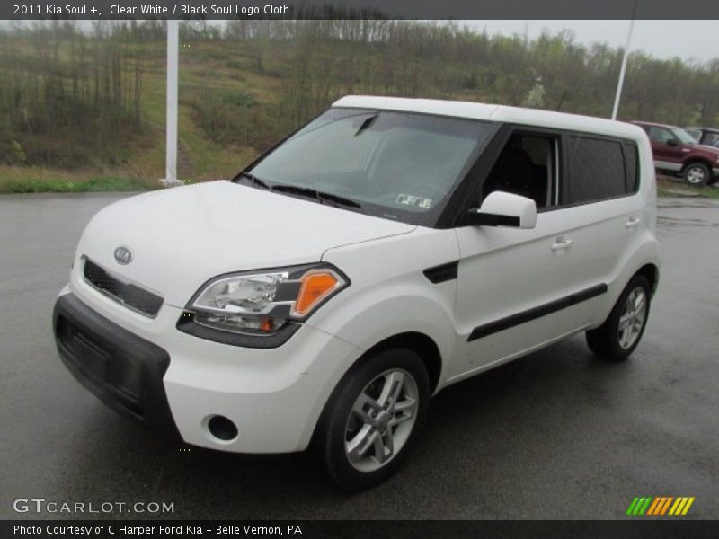 Clear White / Black Soul Logo Cloth 2011 Kia Soul +