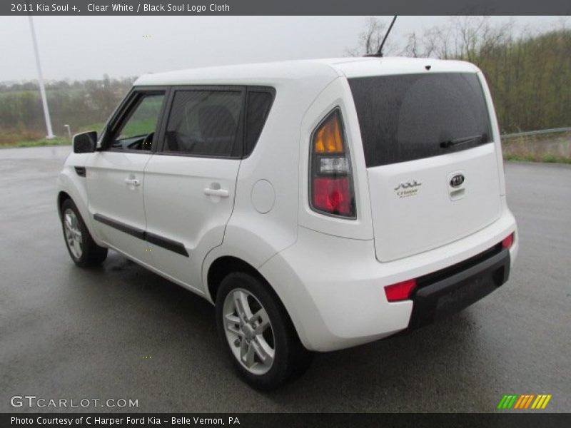 Clear White / Black Soul Logo Cloth 2011 Kia Soul +