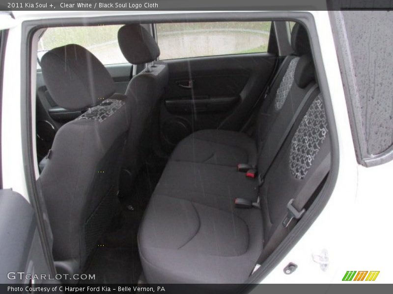 Clear White / Black Soul Logo Cloth 2011 Kia Soul +