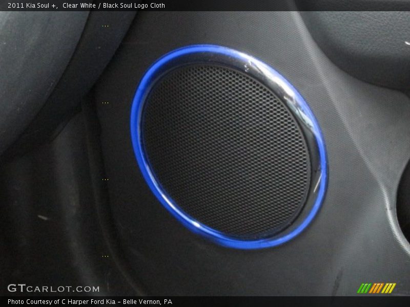 Clear White / Black Soul Logo Cloth 2011 Kia Soul +