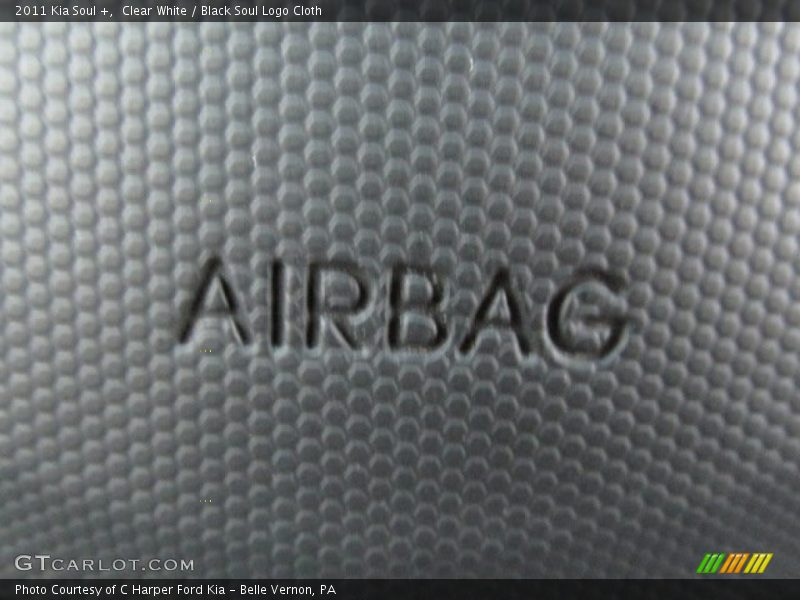 Clear White / Black Soul Logo Cloth 2011 Kia Soul +