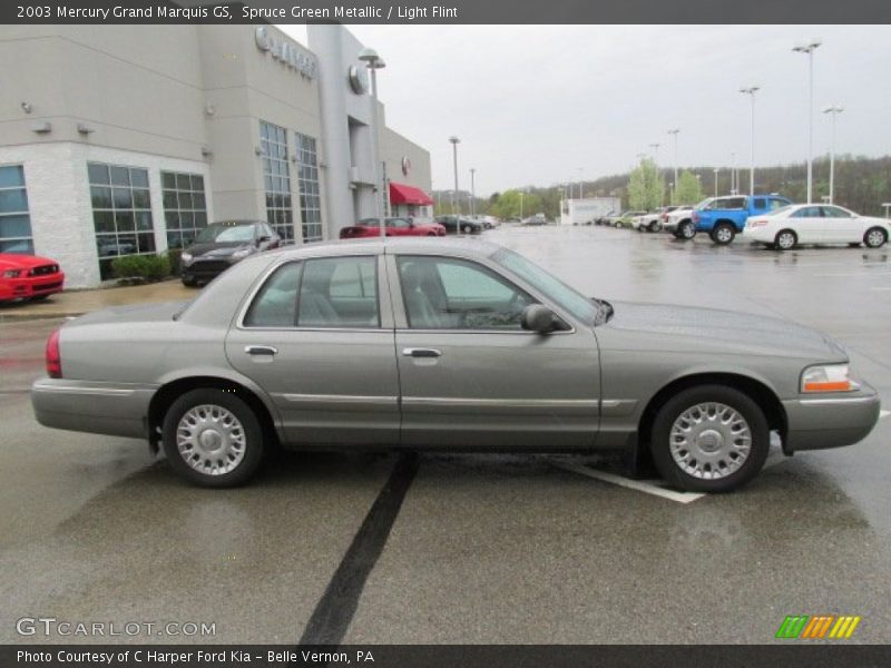 Spruce Green Metallic / Light Flint 2003 Mercury Grand Marquis GS
