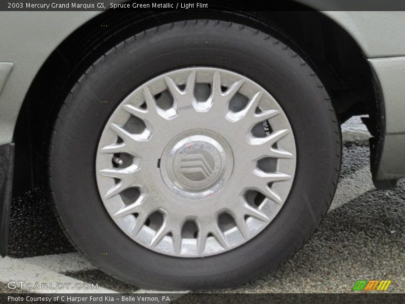 Spruce Green Metallic / Light Flint 2003 Mercury Grand Marquis GS