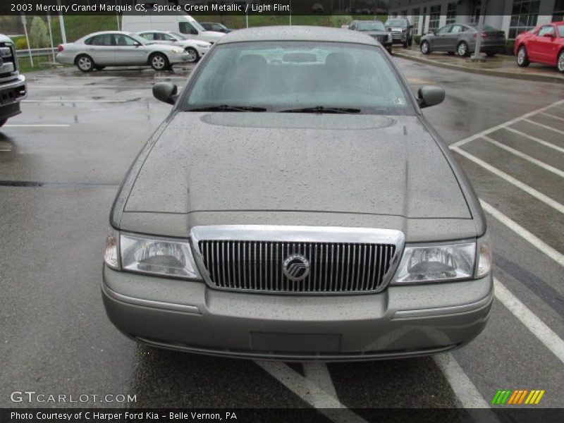 Spruce Green Metallic / Light Flint 2003 Mercury Grand Marquis GS